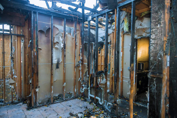Professional Emergency Fire Cleanup technician working in Port Lavaca, TX